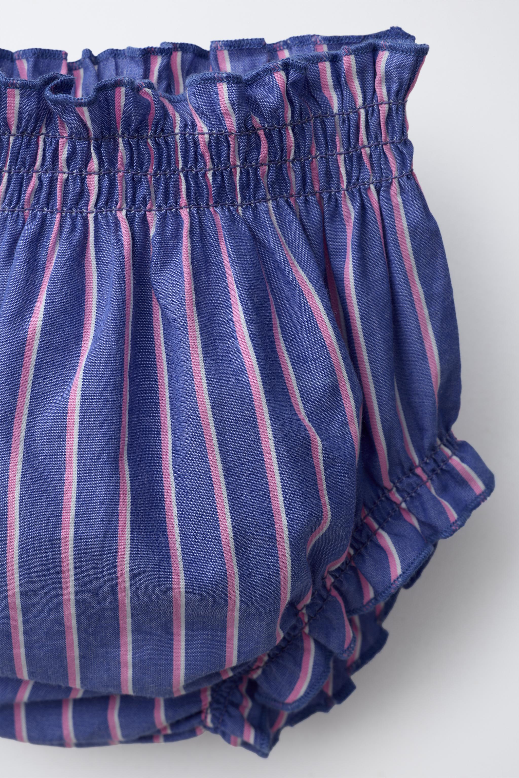 STRIPED AND EMBROIDERED BLOUSE BOTTOMS SET SISSEL EDELBO X ZARA KIDS